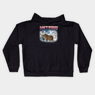 Cabybara Vintage 90s Bootleg Style T-Shirt, don't worry be cappy Shirt, Funny Capybara Meme Kids Hoodie